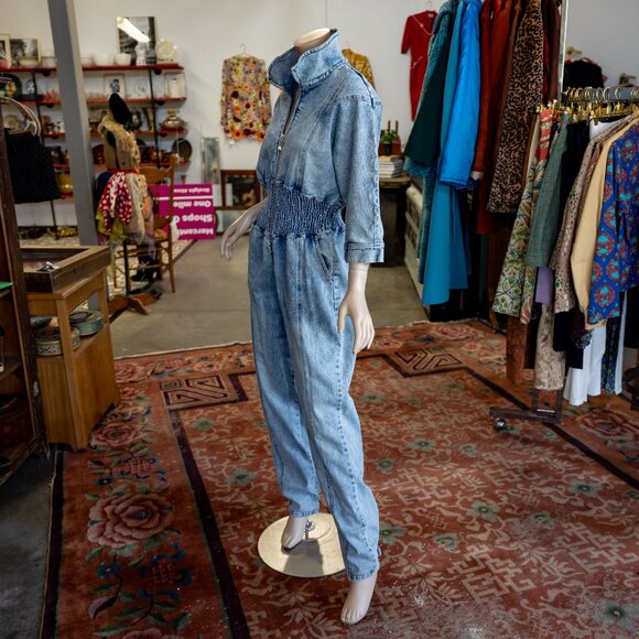 Retrofete Denim Jumpsuit - Picture 9 of 16